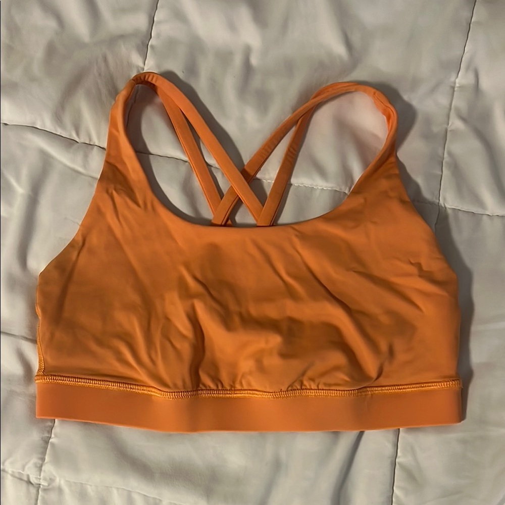 Lululemon energy bra size 6 orange